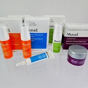 5 Murad Bundle Set- 2 Dark Spot Serums, Water gel, Youth Serum, InvisiScar .17oz